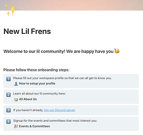 build an onboarding page