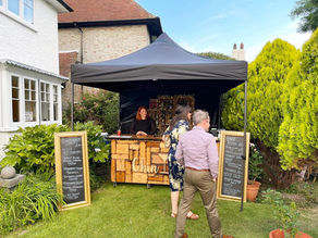 Oliver & Soafia's Garden Wedding | Chin Chin Wine Box Bar | Eastbourne, East Sussex