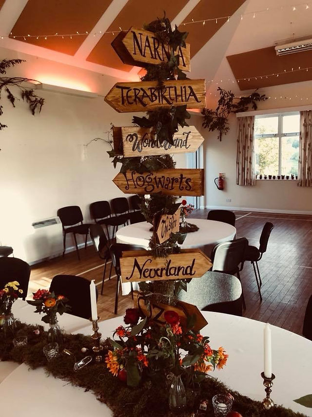 Fairytale themed table centres