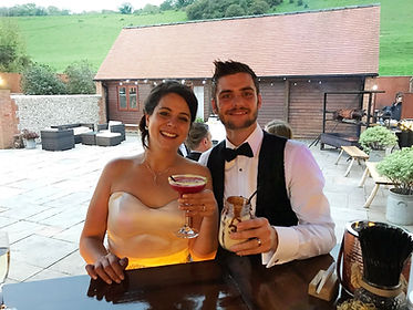 Chin Chin Caravan Bar at West Sussex wedding