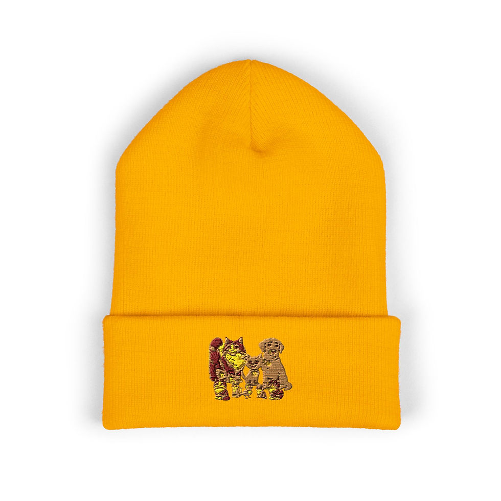 Thumbnail: Paw-Tastic Crew Adorable Embroidered  Beanie