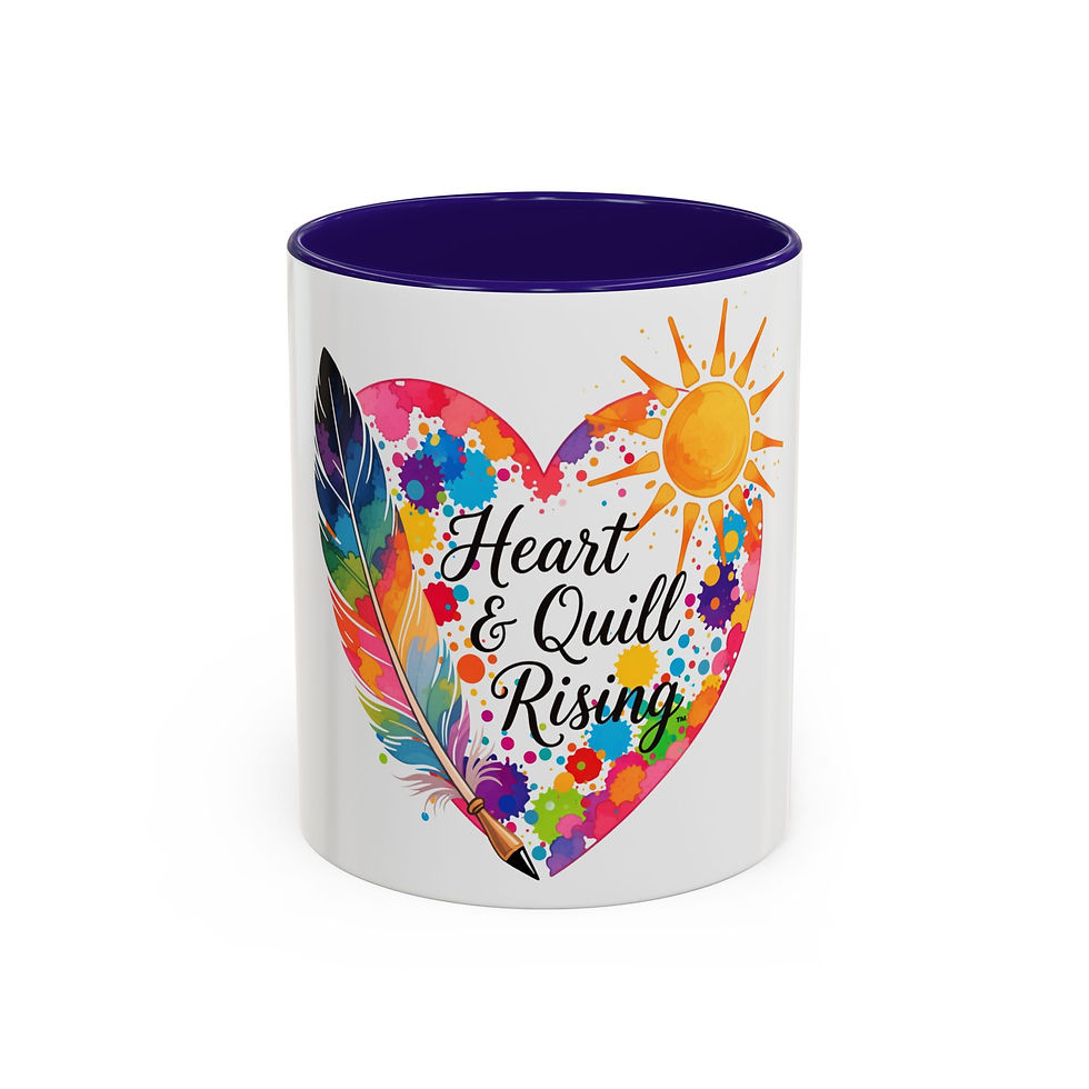 Thumbnail: Heart & Quill Rising™ Colorful Coffee Mug — 11oz/15oz