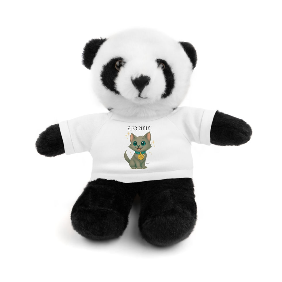 Thumbnail: Paw-Tastic Stormie™ Print Soft Stuffed Animal Gift for Kids