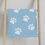 Thumbnail: Snowy Paw Print Hand Towel —Snowy Paw Print Kitchen & Bathroom Towel