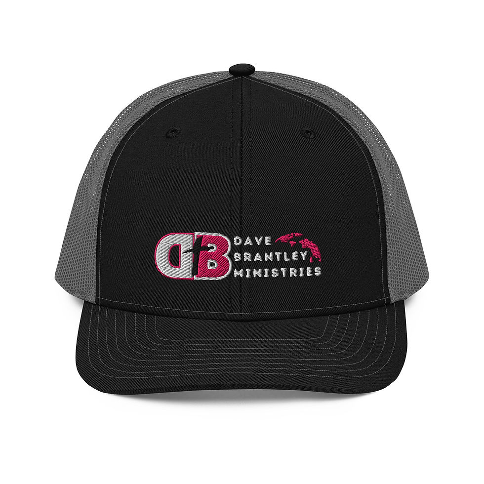 Richardson 112 PINK/WHITE LOGO Trucker Cap