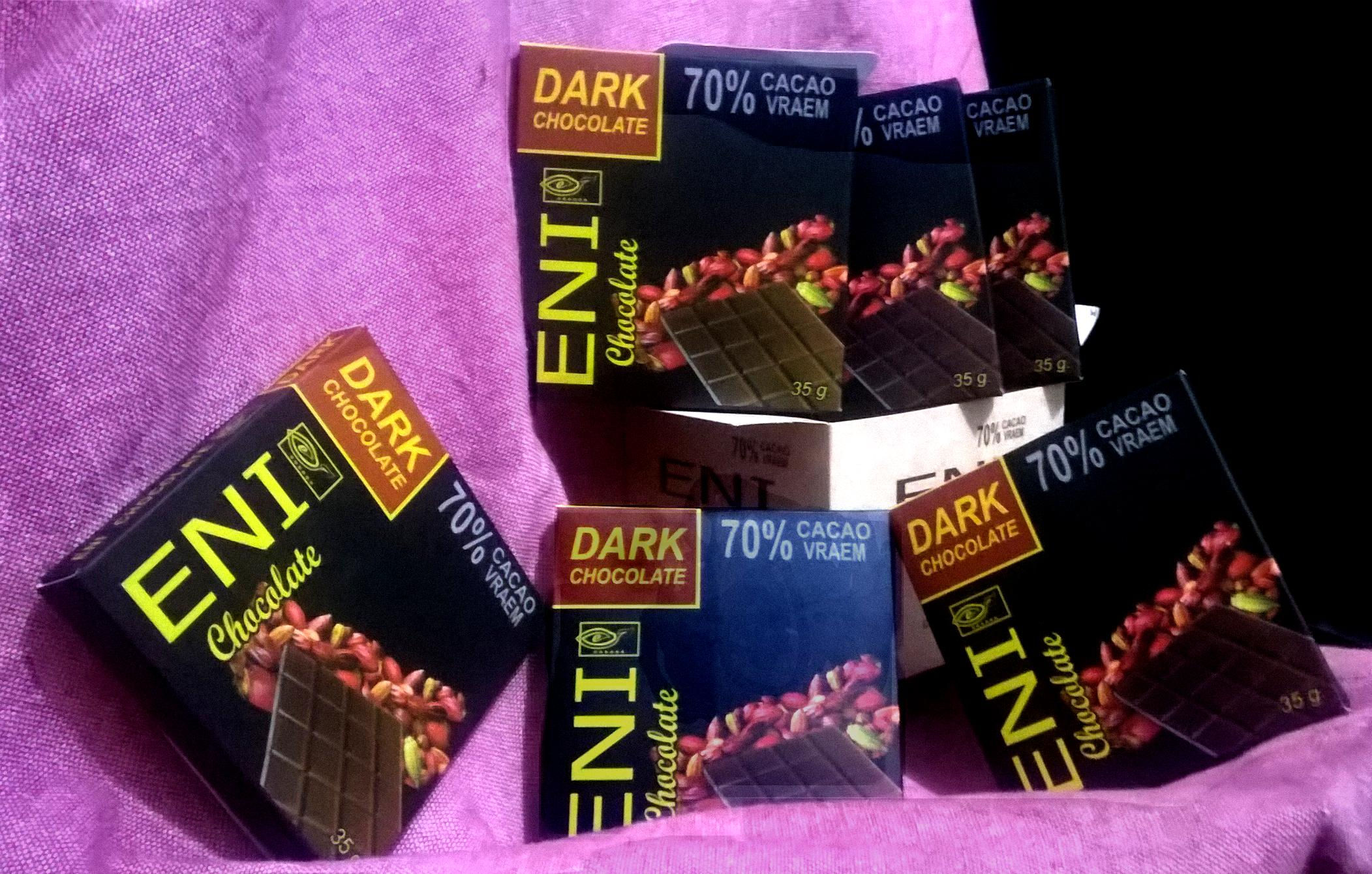 Chocolates Eni 70% cacao x 35 g