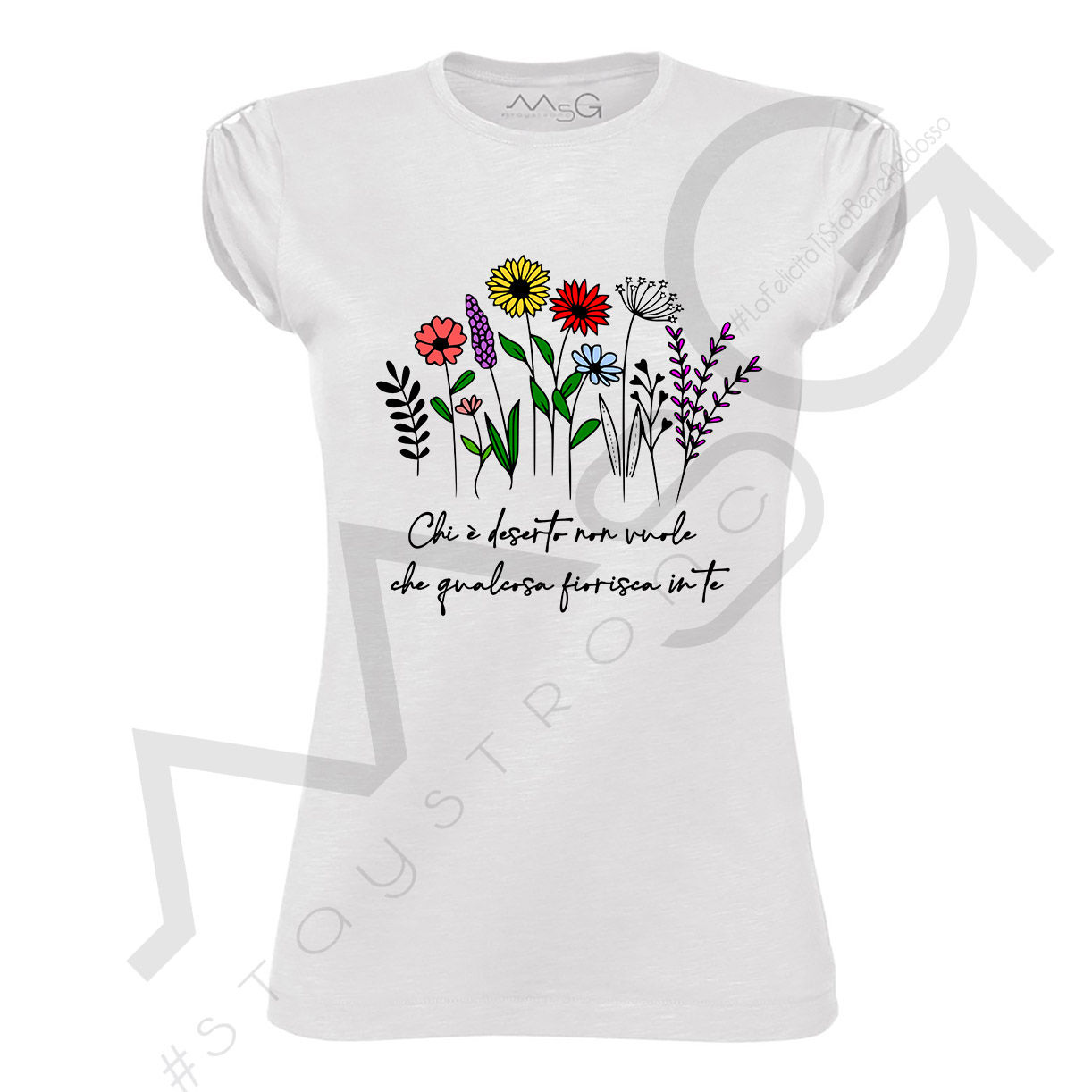 T-shirt Donna "Chi è deserto..."