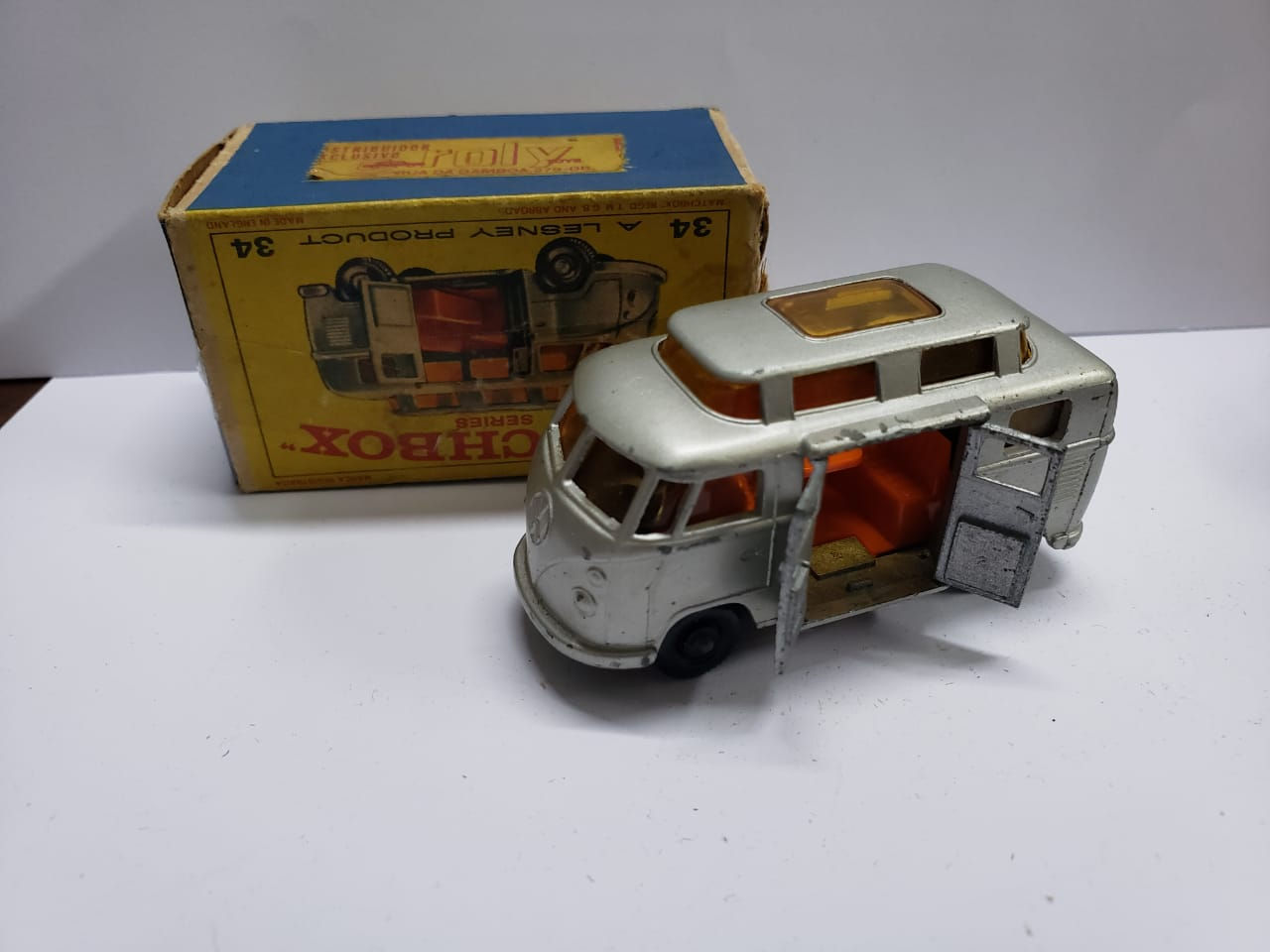 Matchbox Lesney Volkswagen Camper Caixa Original Roly Toys