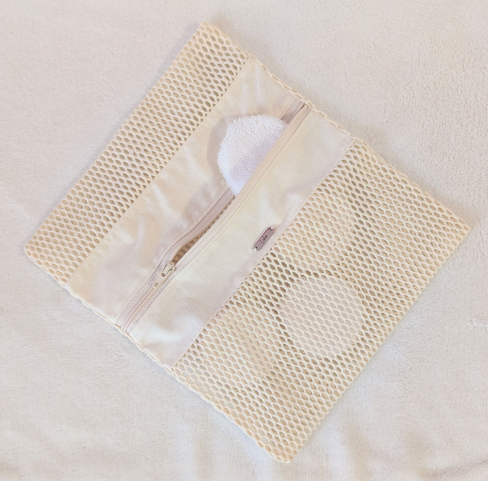 Filet de lavage L'Elegante en coton bio et tissu oeko-tex