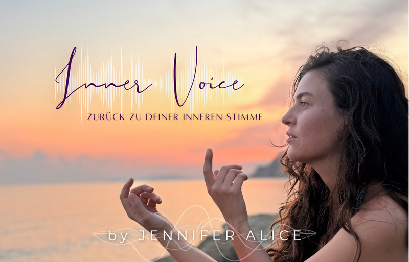 Frau singend mit innerer Stimme