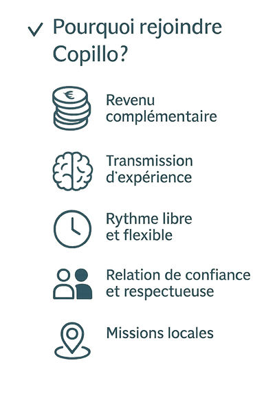 Avantages pour les retraités de Copillo