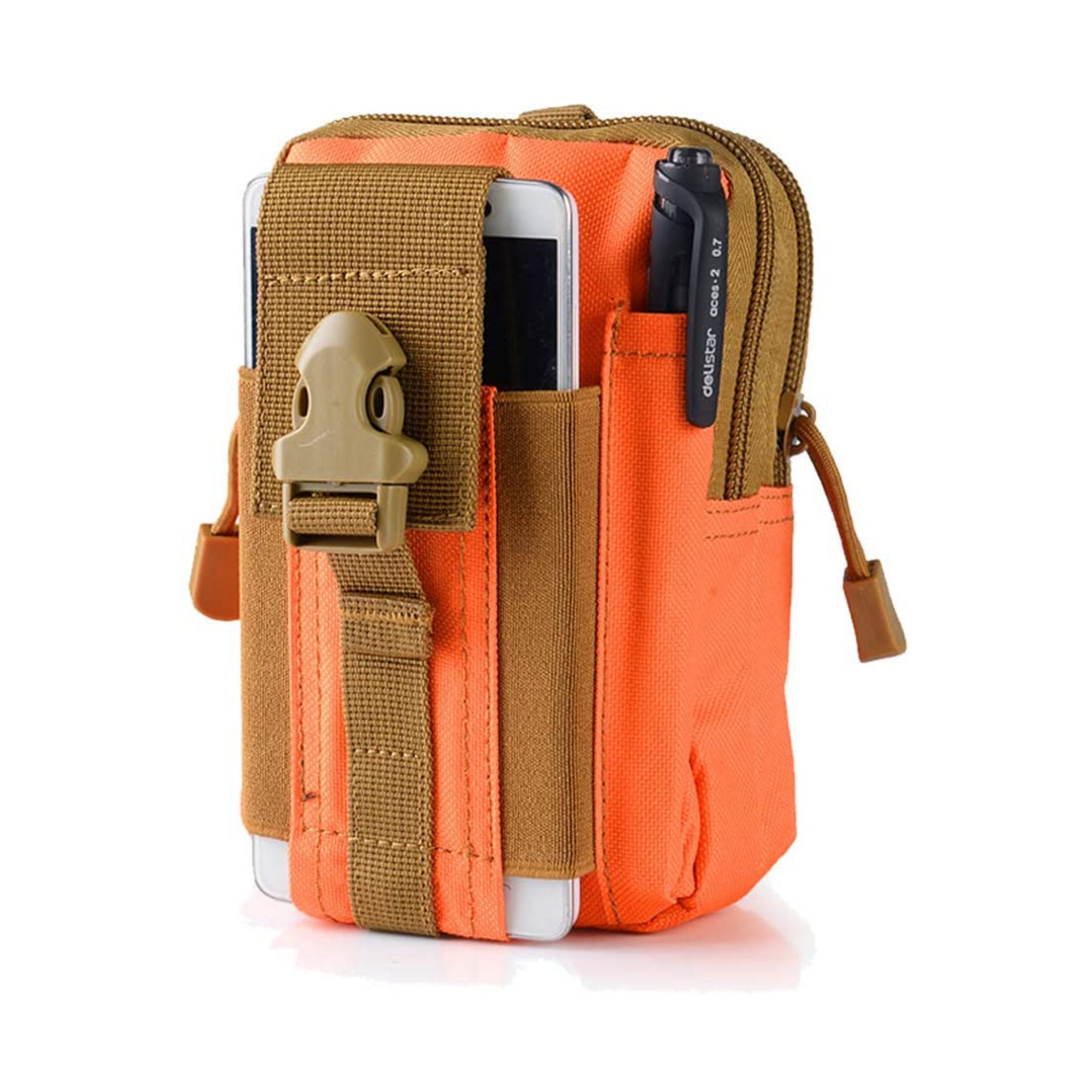 orange molle pouch