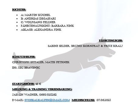 ÖKV IGP Leistungssiegerprüfung & FCI - Qualifikation