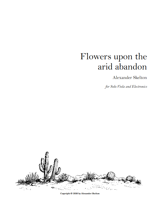 Flowers upon the arid abandon