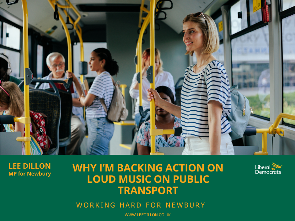 Why I’m Backing Action on Loud Music on Public Transport