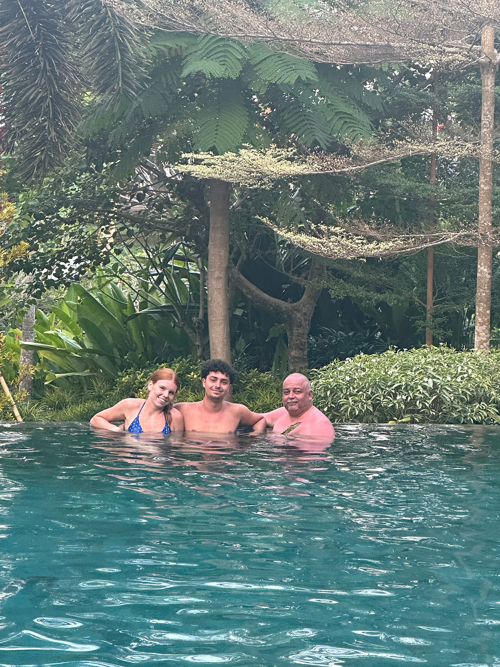 Slade, Michael, And Tara At The Sanctoo Pool