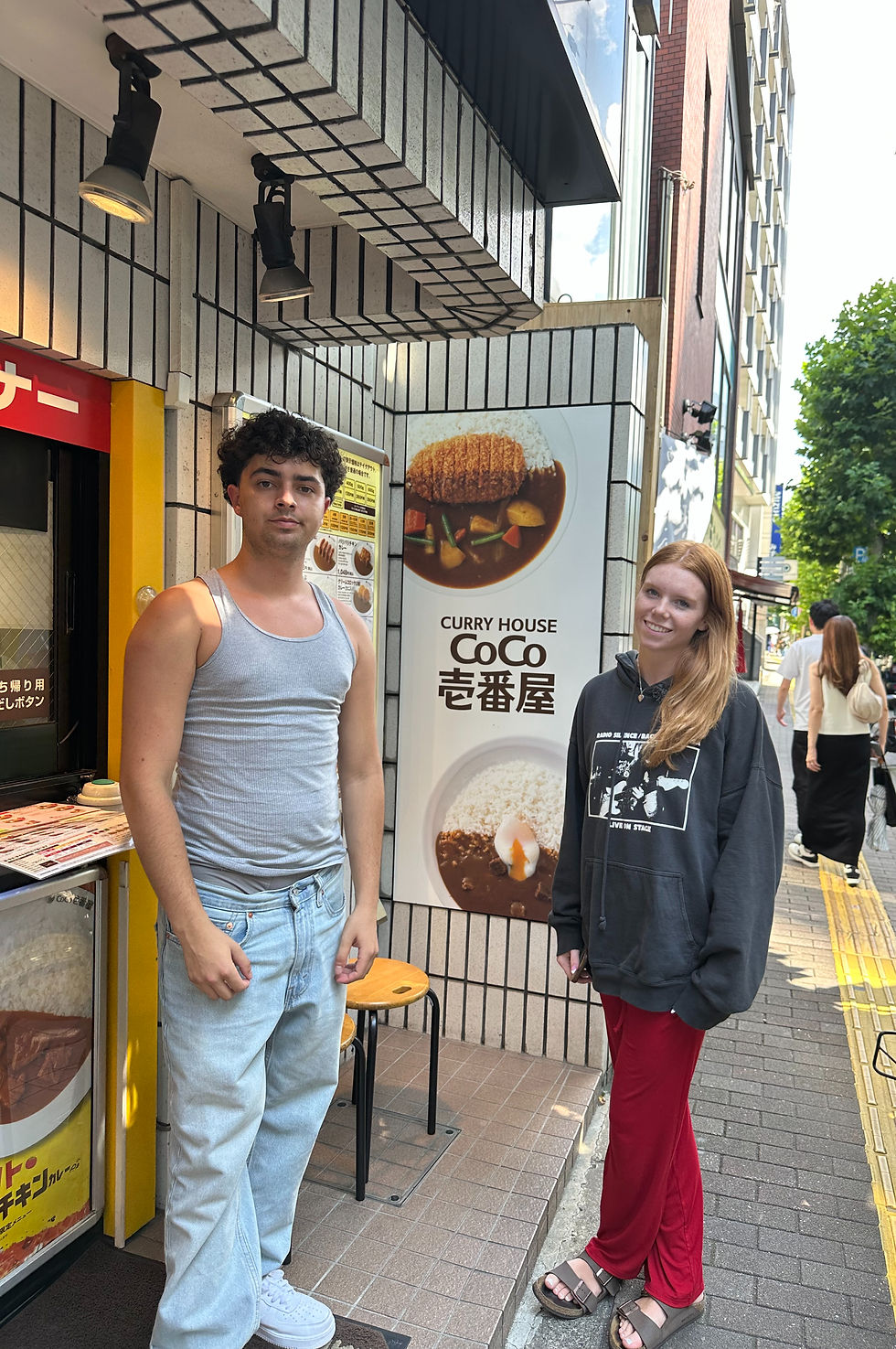 Slade and Tara Outside CoCo Curry House