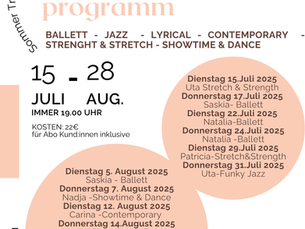 innerBallerina Sommerprogramm
