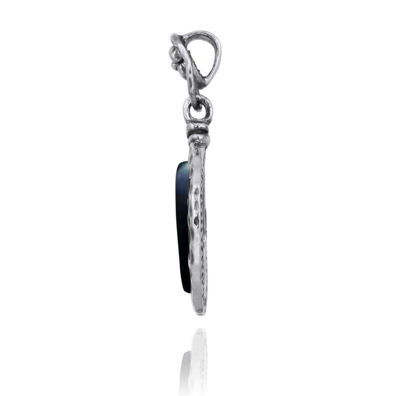 Thumbnail: Black Onyx Necklace - 925 sterling silver pendant with Black Onyx Stone