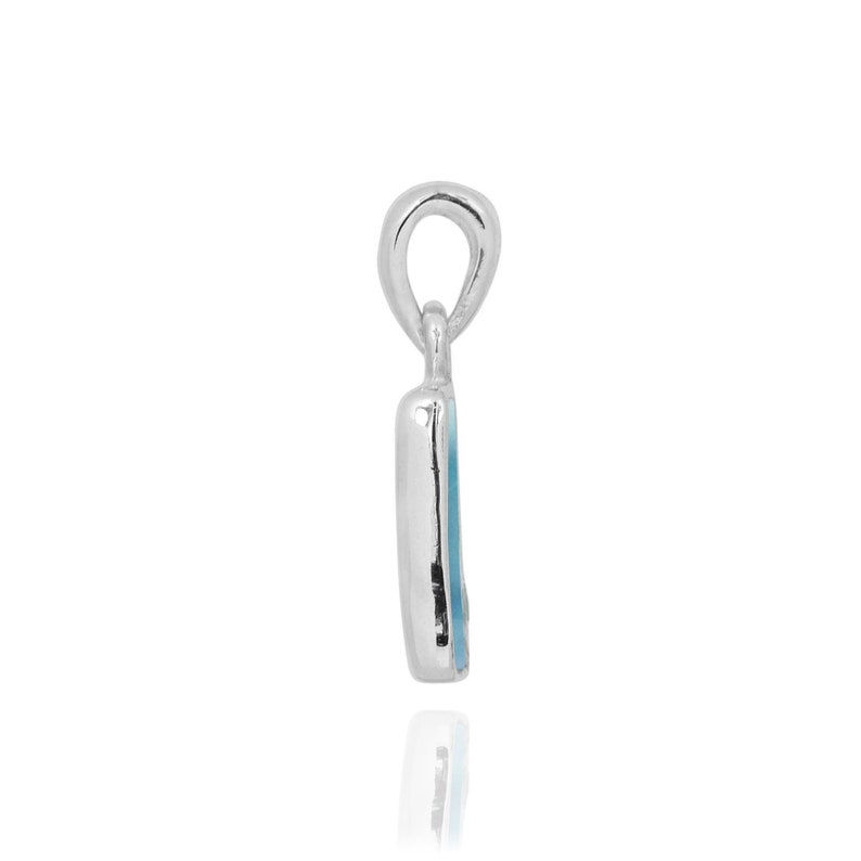 Thumbnail: Larimar Necklace - 925 sterling silver pendant with Larimar Stone