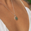 Thumbnail: Turquoise tantra Mandala Necklace - Chakra Pendant - Yoga Jewelry