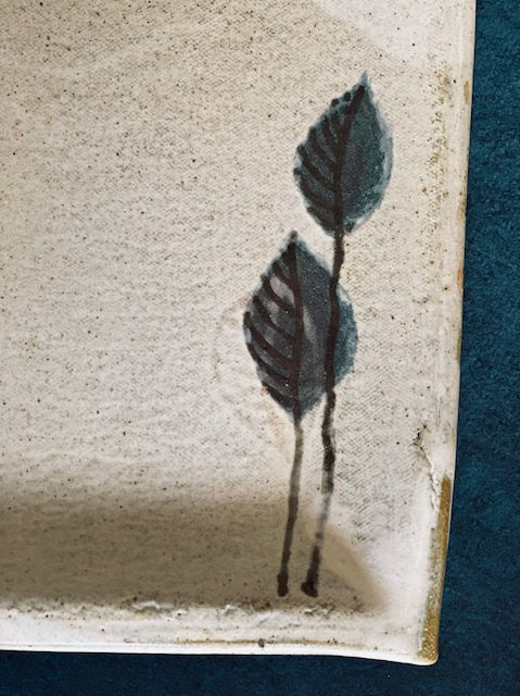 Thumbnail: Handmade Square Leaf Design Plate