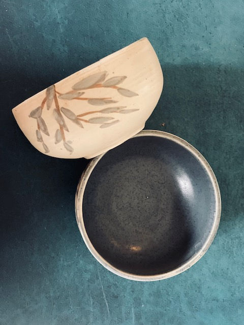 Thumbnail: Handmade Japanese Designer Bowls with Bamboo Leaves