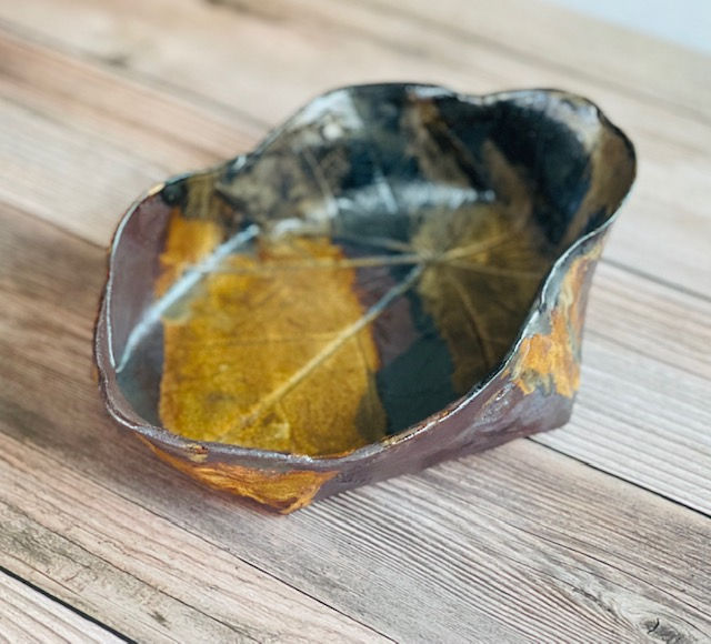 Thumbnail: Handmade Brown Black Ceramic Bowl
