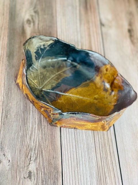 Thumbnail: Handmade Brown Black Ceramic Bowl