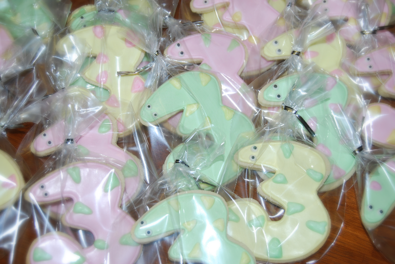 Number 3 Snake Sugar Cookies