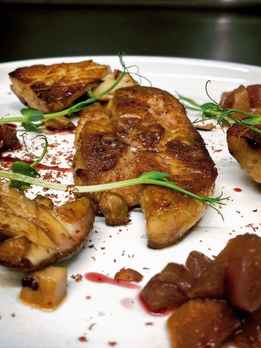 Pan-seared foie gras