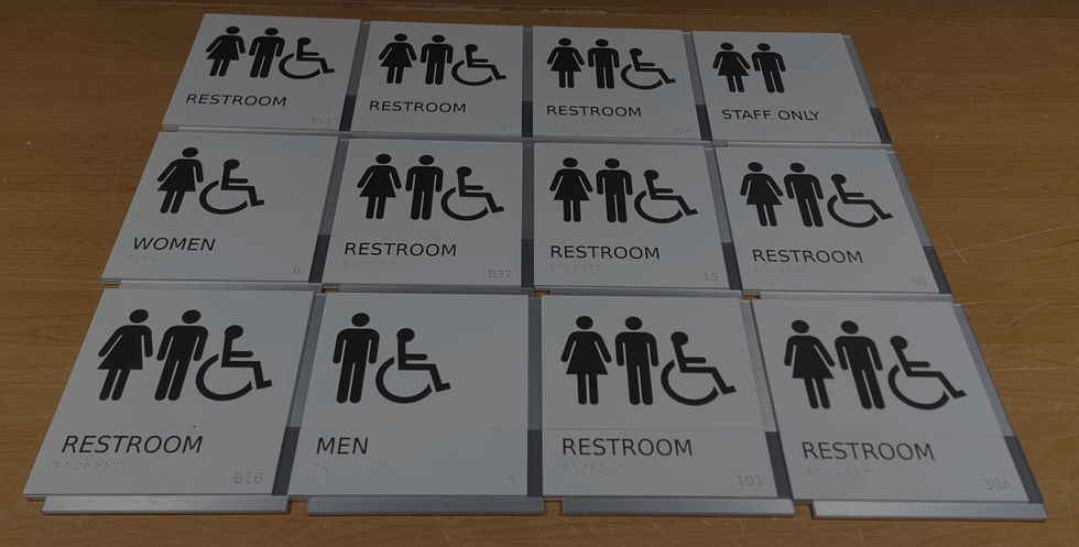 custom ada signs wholesale restroom unisex
