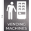 Thumbnail: graphite with white text vhb braille ada acrylic sign vending machines