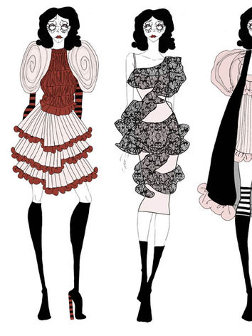 "Down the Rabbit Hole" Final Looks 1-4