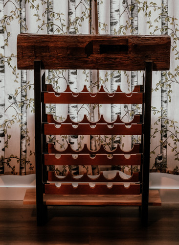 Rustic Douglas Fir Wine Rack | Brad Statz Customs