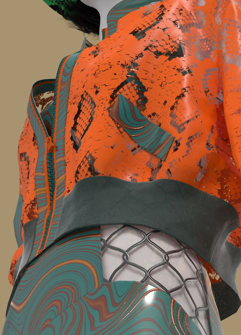 Digital outfit. Created in Clo3d