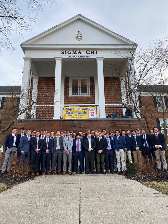 2020 Eta Pledge Class Initiated; Coach Darrell Hedric Recognized