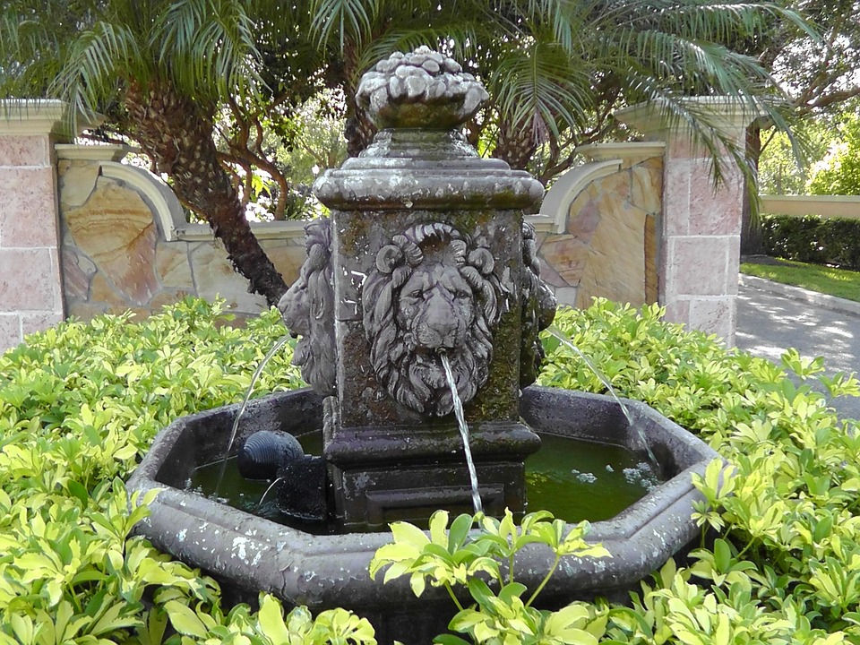 Lion Water Fountain Photo Source: Pixabay