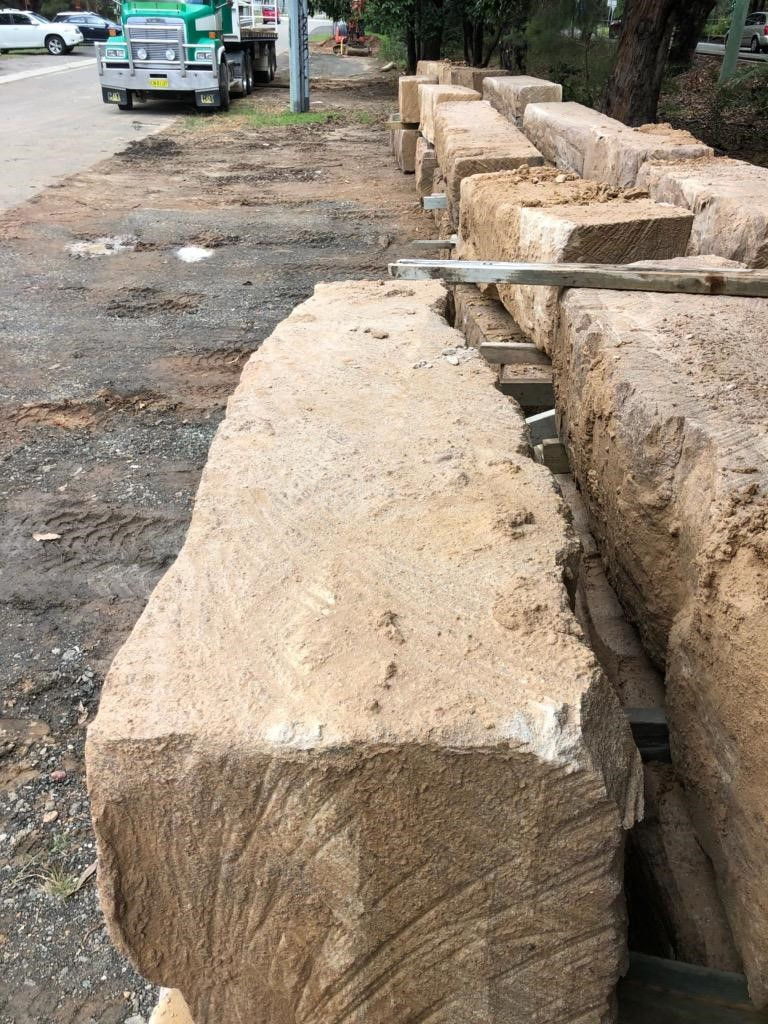 B grade 2m sandstone blocks
