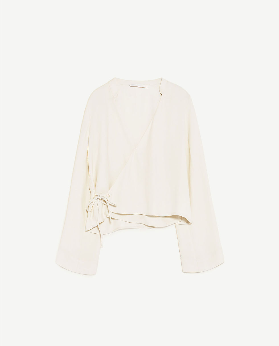 Thumbnail: Mandarin Crossover Blouse