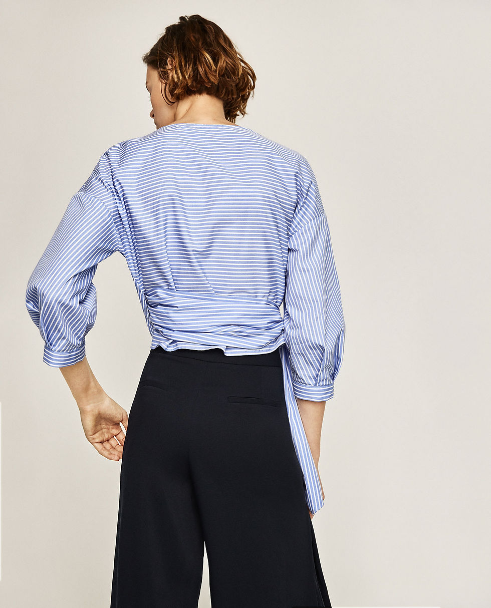 Thumbnail: Striped Cross Over Shirt