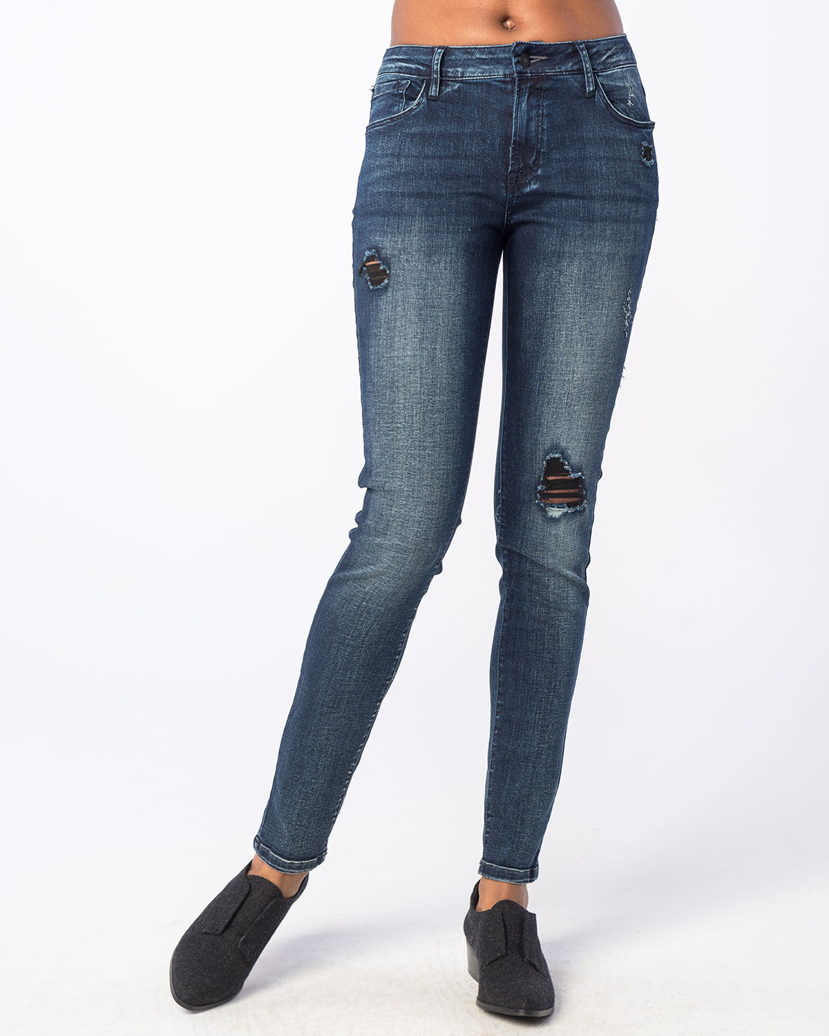 Knockout Skinny Mid Rise Jeans