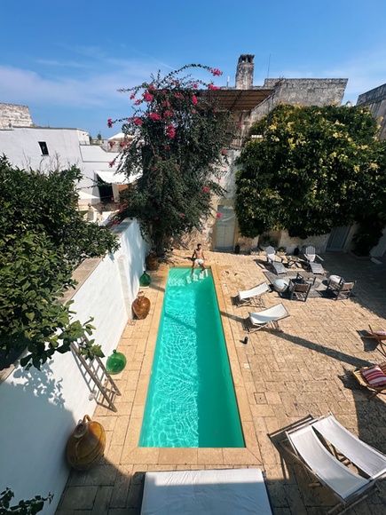 Swimming pool in Masseria in Salento