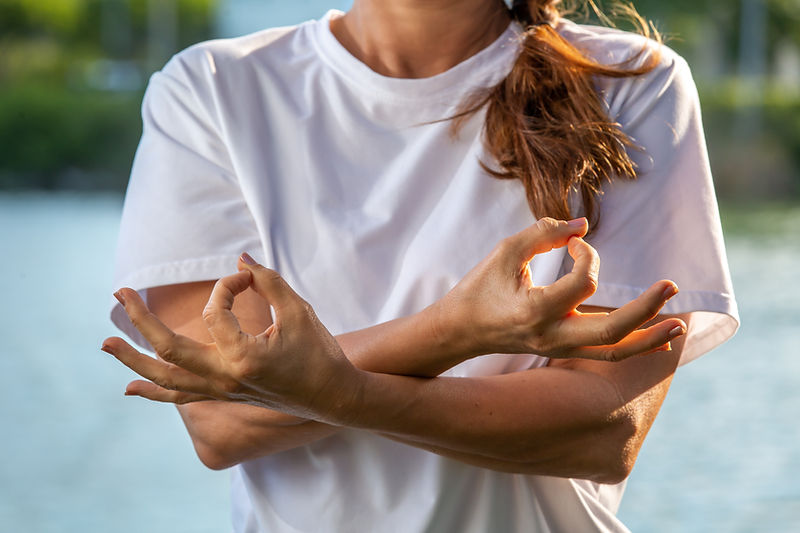 women's hormone specialist featuring yoga pose