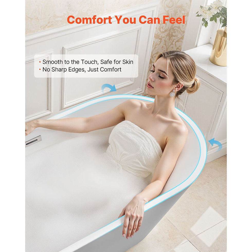 Thumbnail: 59 Inch Acrylic Freestanding Soaking Bathtub