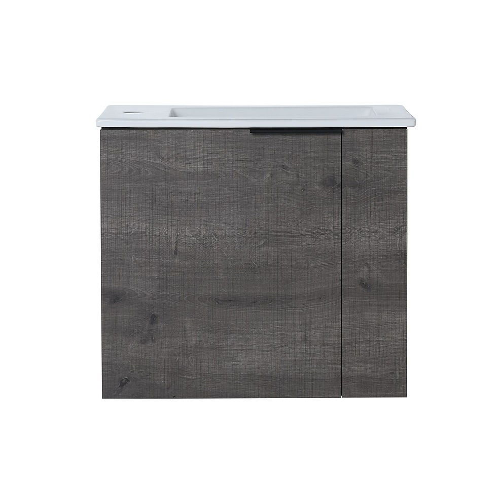 Thumbnail: Bathroom Vanity with Sink 22 Inch for Small Bathroom; Floating Bathroom Vanity w