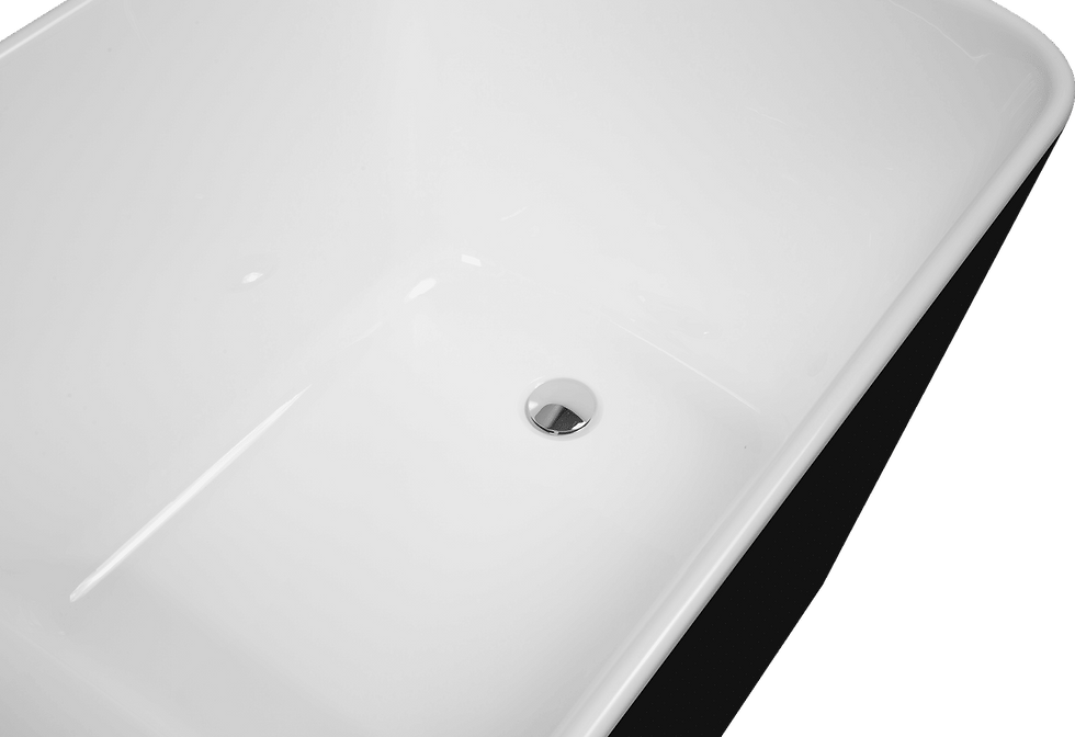 Thumbnail: 49'' Acrylic Freestanding Soaking Bathtub, Square-shape Japanese Soaking Hot Tub