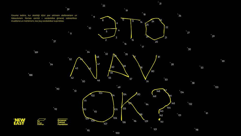 ЭТО NAV OK? / foruma teātris / форум-театр