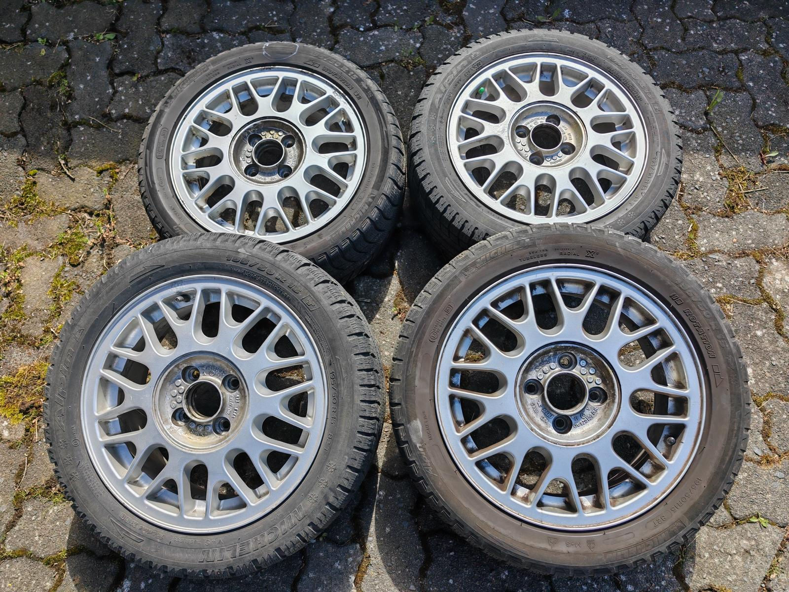 VW GOLF 3 VENTO BBS 473 GT ALUFELFEN FELGEN 4x100 6x15 1H0601025AD