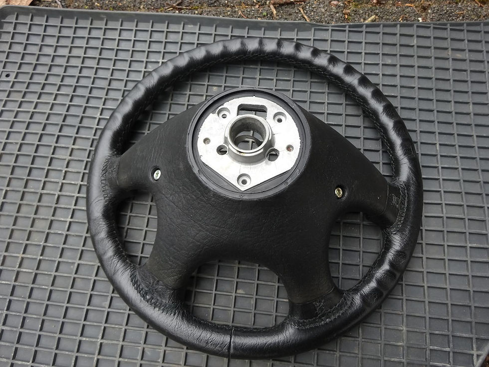 Miniaturbild: VW GOLF 3 VR6 LEDER LENKRAD GTI SCHWARZE NAHT NÄHTE VENTO PASSAT